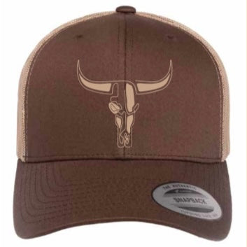 Casquette Brune Logo Beige