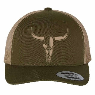 Casquette Verte Logo Beige