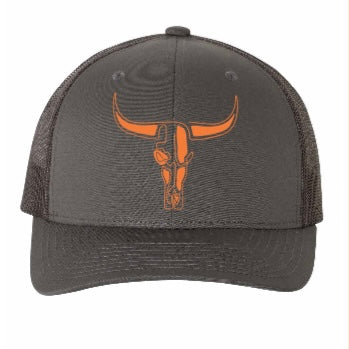 Casquette Grise Logo Orange