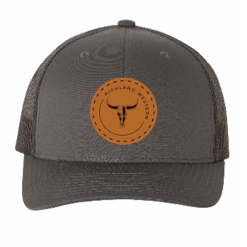 Casquette Grise Signature Cuire