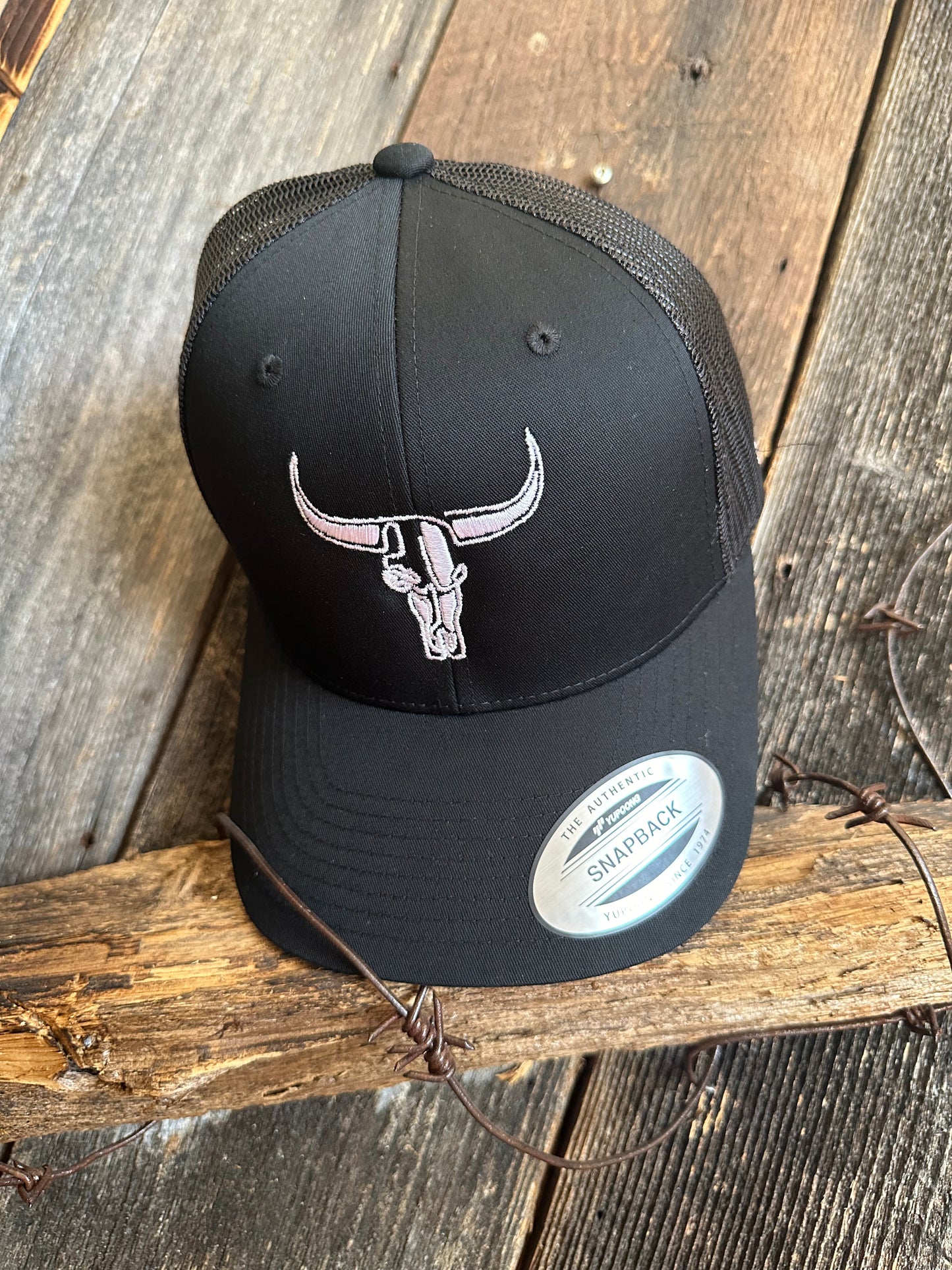 Casquette Noir Logo Blanc