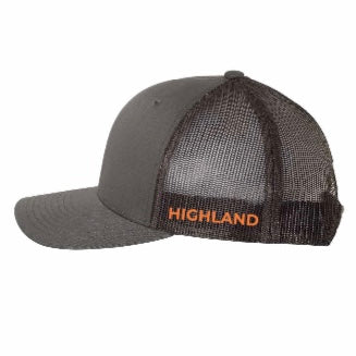 Casquette Grise Logo Orange