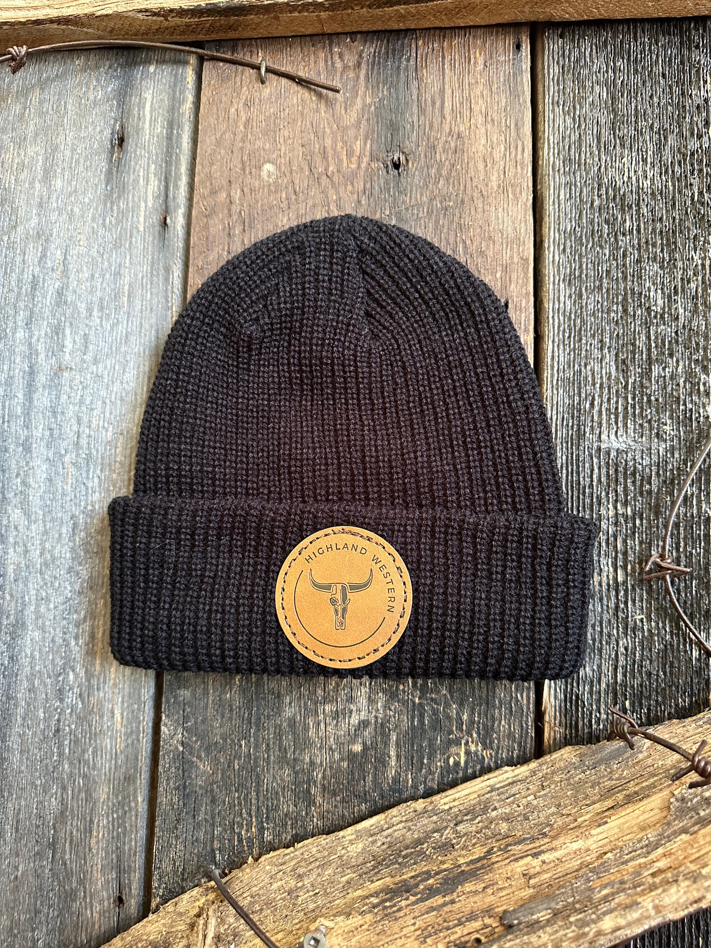 Tuque Noir Signature Cuire