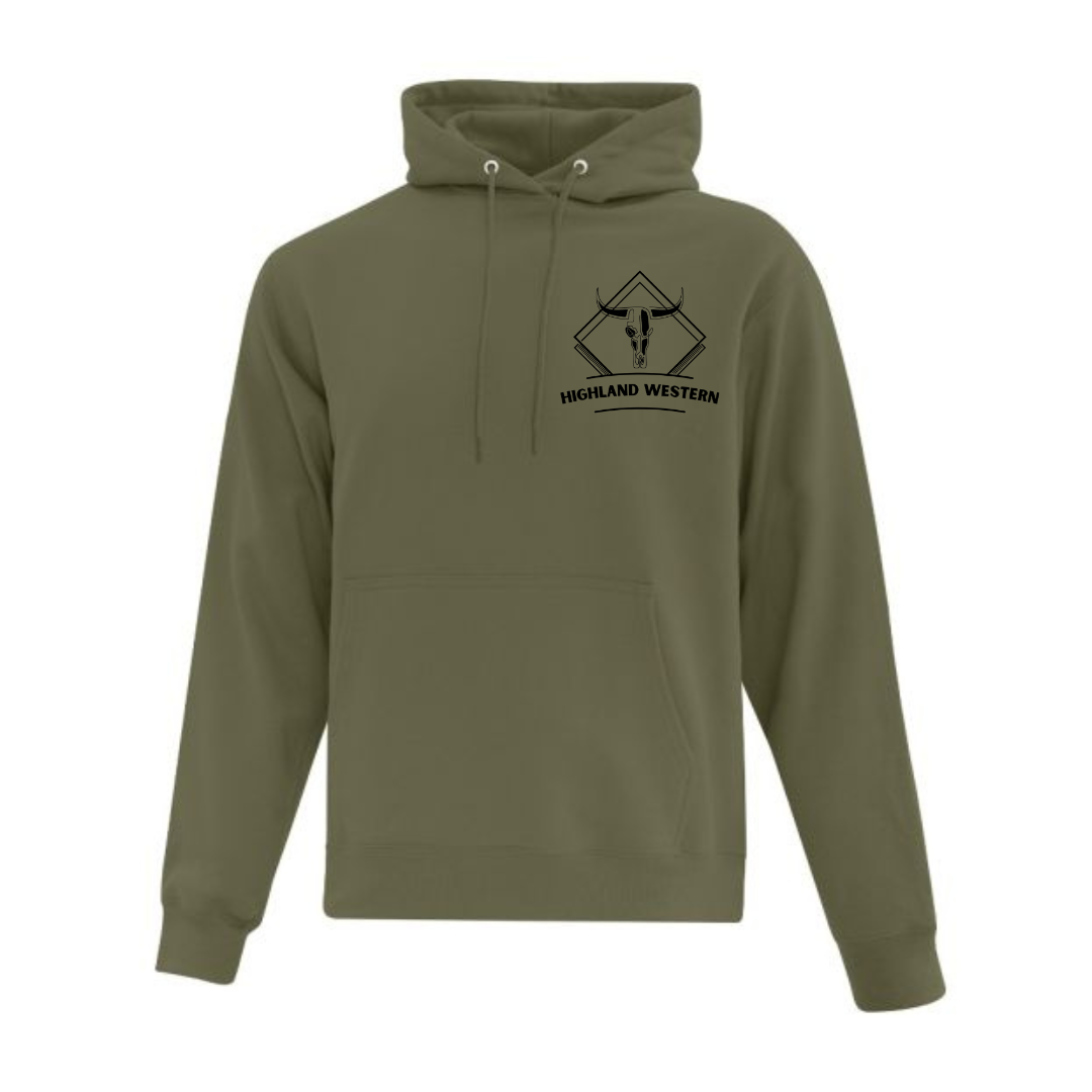 Coton vert logo carrée noir