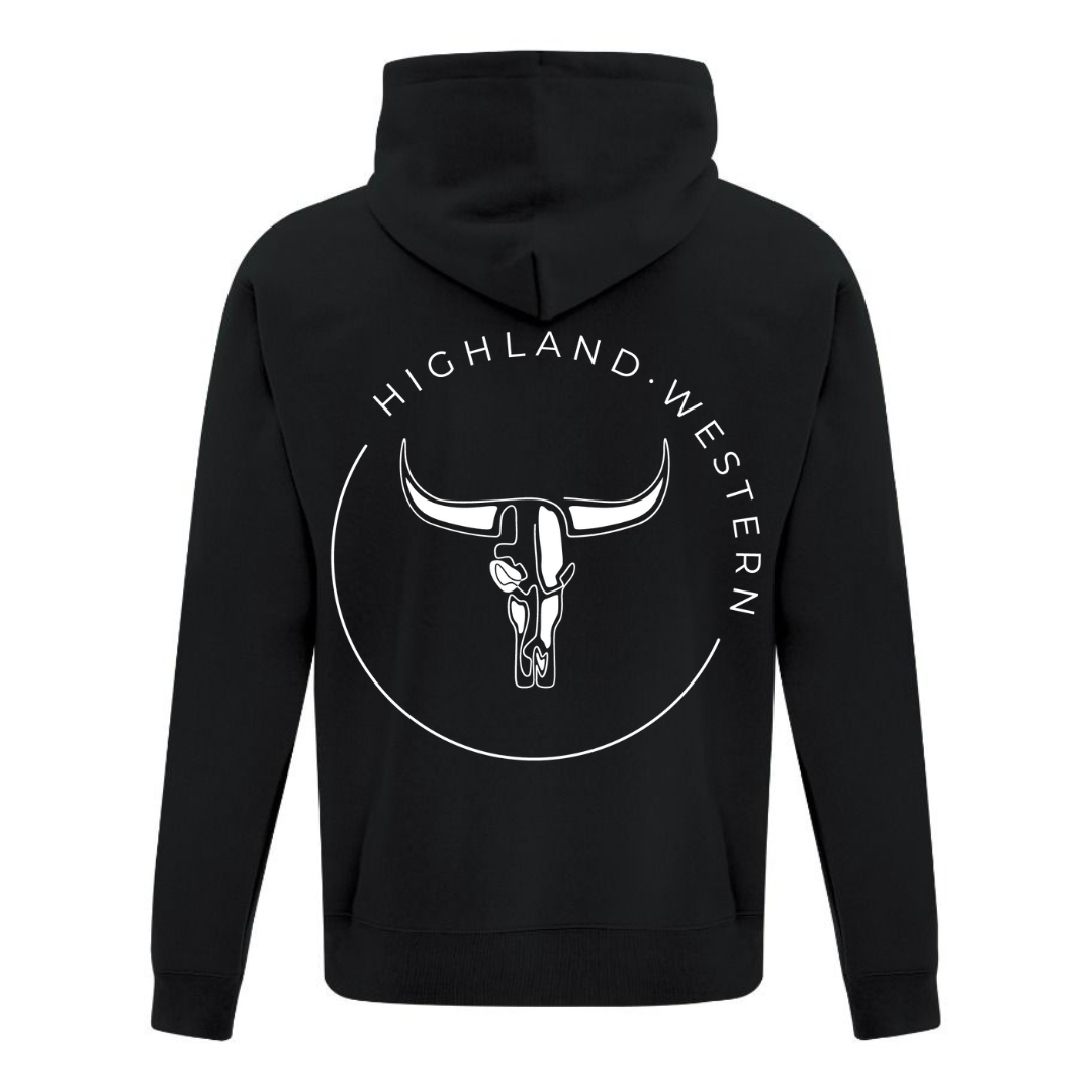 Coton noir logo signature blanc
