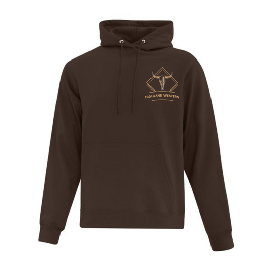 Coton brun logo carré beige