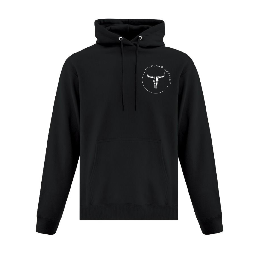 Coton noir logo signature blanc