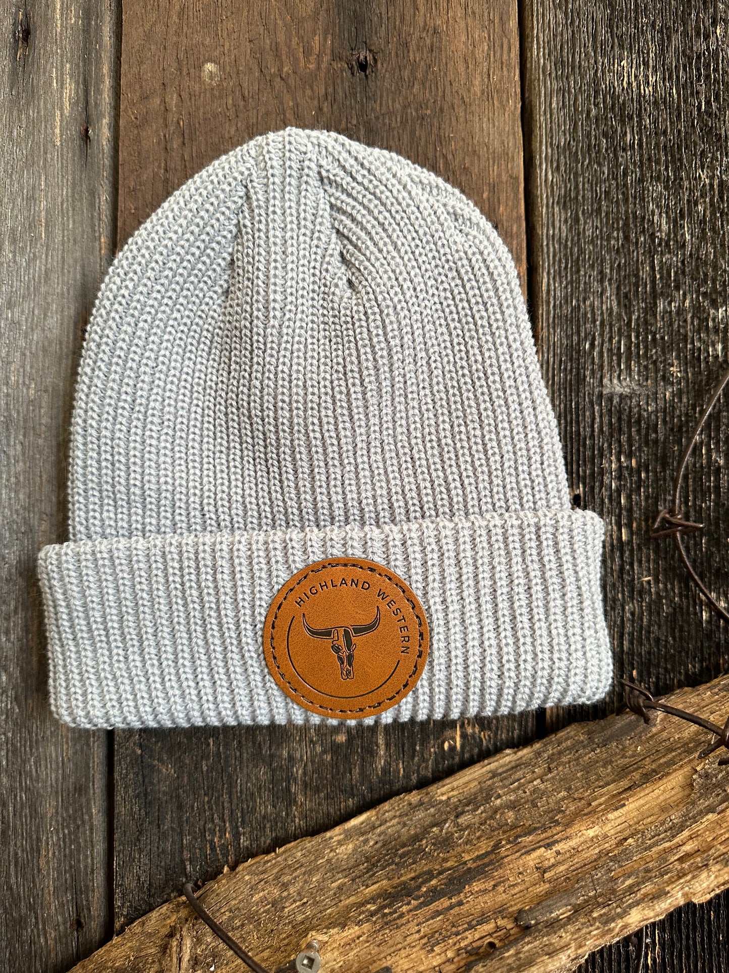Tuque Grise Signature Cuire