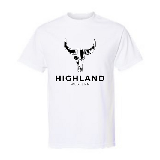 T-Shirt H Blanc Logo Noir